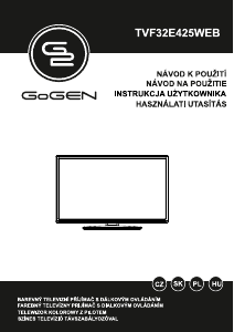 Manuál GoGEN TVF32E425WEB LED televize