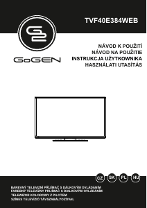 Návod GoGEN TVF40E384WEB LED televízor