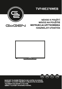 Manuál GoGEN TVF48E276WEB LED televize