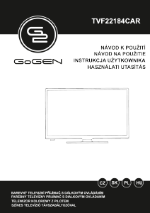 Instrukcja GoGEN TVF22184CAR Telewizor LED