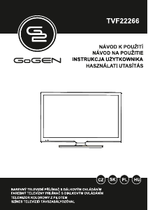 Návod GoGEN TVF22266 LED televízor
