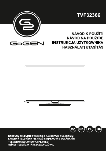 Manuál GoGEN TVF32366 LED televize