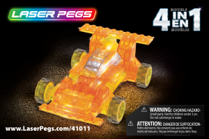 Manual Laser Pegs set 41011 Builder Racer