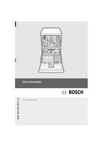 Bedienungsanleitung Bosch SBV50M10EU Geschirrspüler