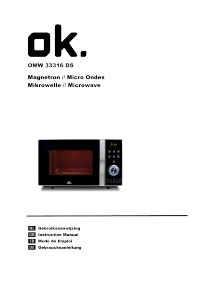 Manual OK OMW 33316 DS Microwave