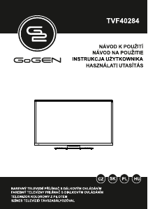 Manuál GoGEN TVF40284 LED televize