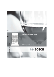 Manual Bosch SGI45M85EU Máquina de lavar louça
