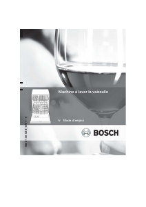 Mode d’emploi Bosch SGI58M06EU Lave-vaisselle