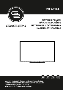 Manuál GoGEN TVF48164 LED televize