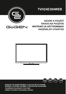 Návod GoGEN TVH24E384WEB LED televízor