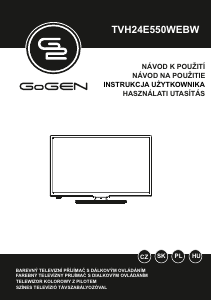 Instrukcja GoGEN TVH24E550WEB Telewizor LED