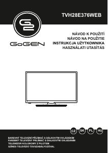 Manuál GoGEN TVH28E376WEB LED televize