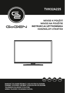 Manuál GoGEN TVH32A225 LED televize