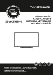 Návod GoGEN TVH32E384WEB LED televízor