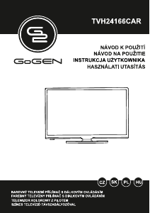 Manuál GoGEN TVH24166CAR LED televize