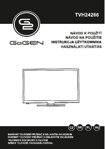 Návod GoGEN TVH24266 LED televízor