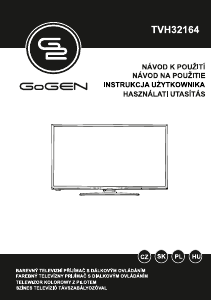 Manuál GoGEN TVH32164 LED televize