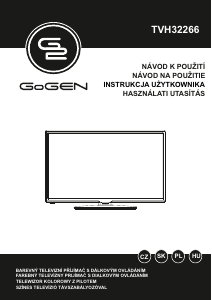 Manuál GoGEN TVH32266 LED televize