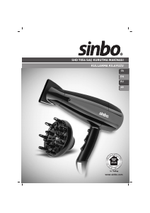 Manual Sinbo SHD 7056 Hair Dryer