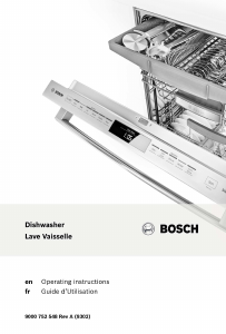 Manual de uso Bosch SHE53T56UC Lavavajillas