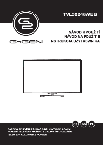 Manuál GoGEN TVL50248WEB LED televize