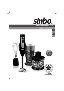 Kullanım kılavuzu Sinbo SHB 3100S El blenderi
