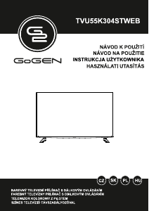 Manuál GoGEN TVU55K304STWEB LED televize