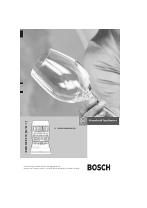 Handleiding Bosch SHV45M13EU Vaatwasser