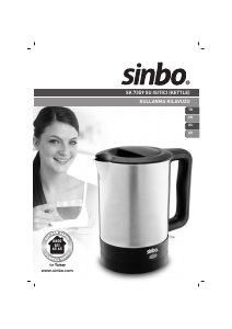 Kullanım kılavuzu Sinbo SK 7359 Çaydanlık