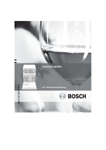 Bedienungsanleitung Bosch SHV55M63EU Geschirrspüler