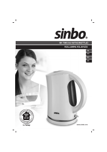Kullanım kılavuzu Sinbo SK 7305 Çaydanlık