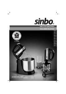 Manual Sinbo SMX 2735 Stand Mixer