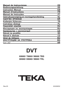 Руководство Teka DVT 98660 TBS WH Кухонная вытяжка