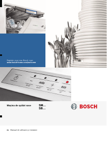 Manual Bosch SMV26MX00T Maşină de spălat vase