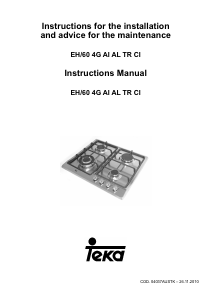 Manual Teka EH 60 4G AI AL TR CI NTB AT OB Hob