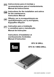 Handleiding Teka EFX 30.1 BBQ-GRILL Kookplaat