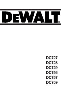 Bruksanvisning DeWalt DC757 Borrskruvdragare