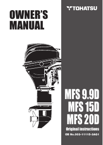 Manual Tohatsu MFS 15D (EU Model) Outboard Motor