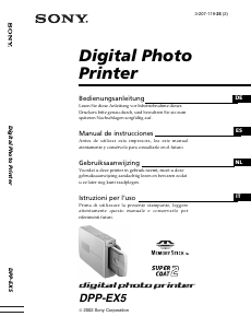 Manual de uso Sony DPP-EX5 Impresora fotográfica