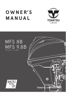 Bedienungsanleitung Tohatsu MFS 9.8B Aussenborder