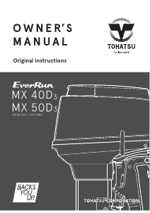Manual Tohatsu MX 50D3 Outboard Motor