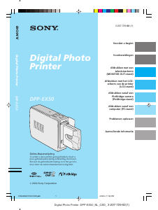 Handleiding Sony DPP-EX50 Fotoprinter