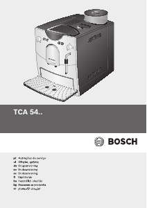 Manual Bosch TCA54F9 Máquina de café expresso