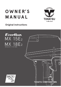 Manual Tohatsu MX 15E2 Outboard Motor