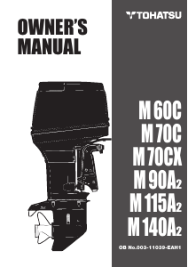 Handleiding Tohatsu M 140A2 (EU Model) Buitenboordmotor