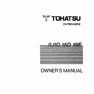 Handleiding Tohatsu M 9.9D Buitenboordmotor