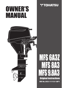 Handleiding Tohatsu MFS 8A3 (EU Model) Buitenboordmotor