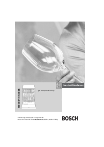 Manual Bosch SGS55M25BS Máquina de lavar louça