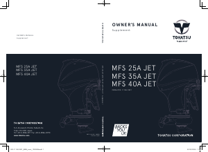 Manual Tohatsu MFS 35A JET Outboard Motor