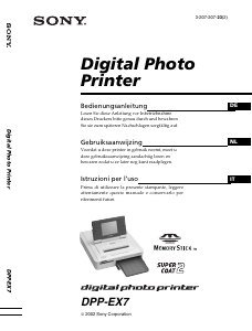 Manuale Sony DPP-EX7 Stampante fotografica